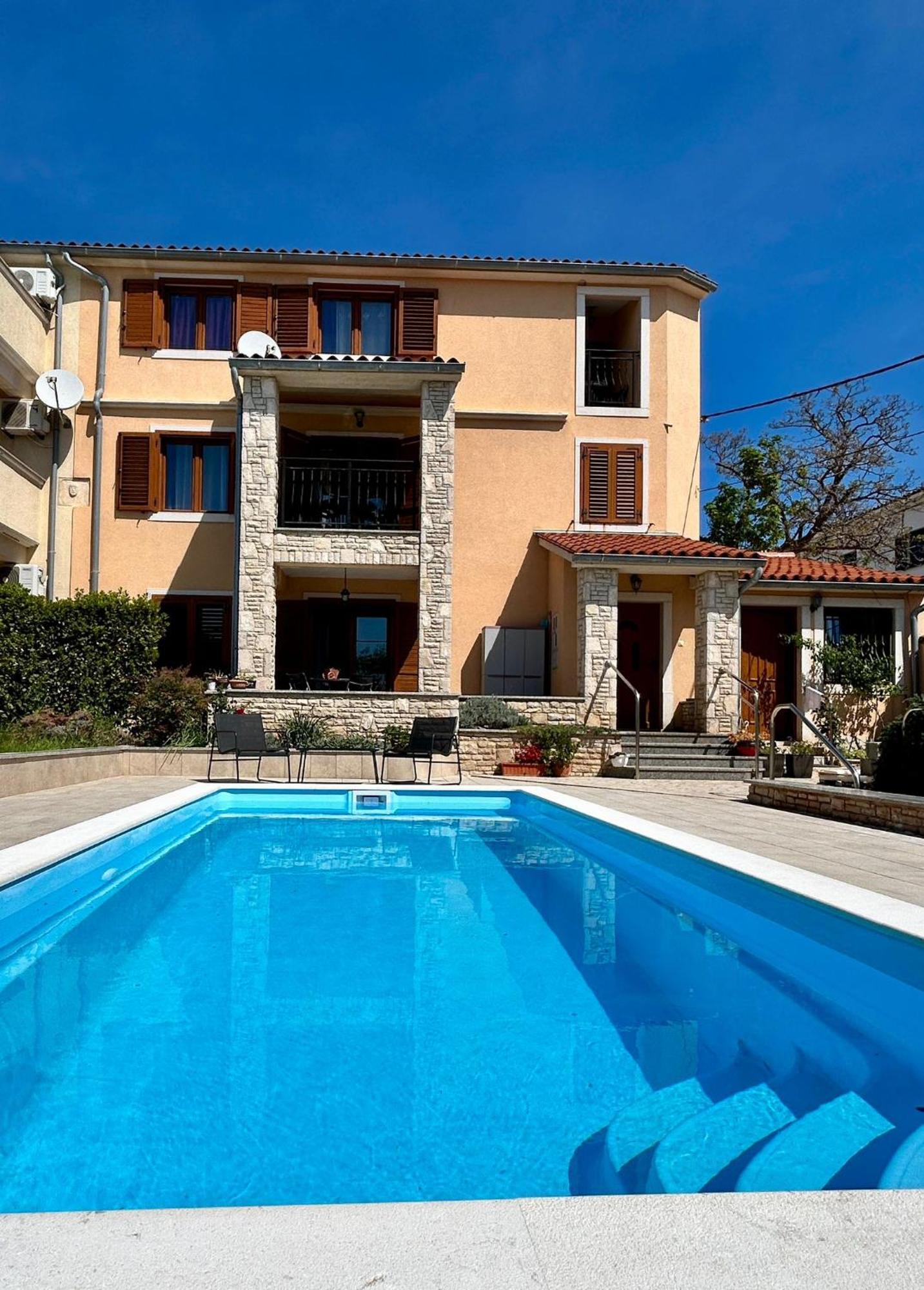 Villa Krasa Sea View Apartmants With Pool Лижнян Екстер'єр фото
